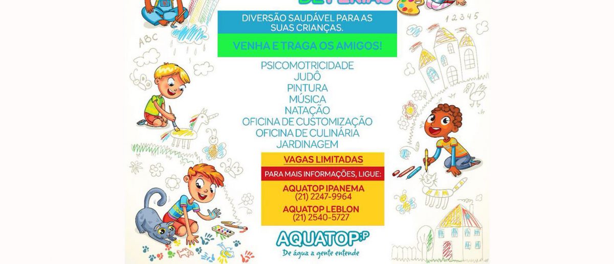 Colônia de Férias na Aquatop