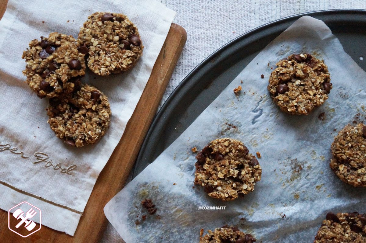 Cookies de banana com iogurte